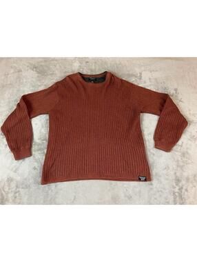 American Eagle Outfitters Men's Knit Sweater Cotton Wool Blend Burnt Orange LG